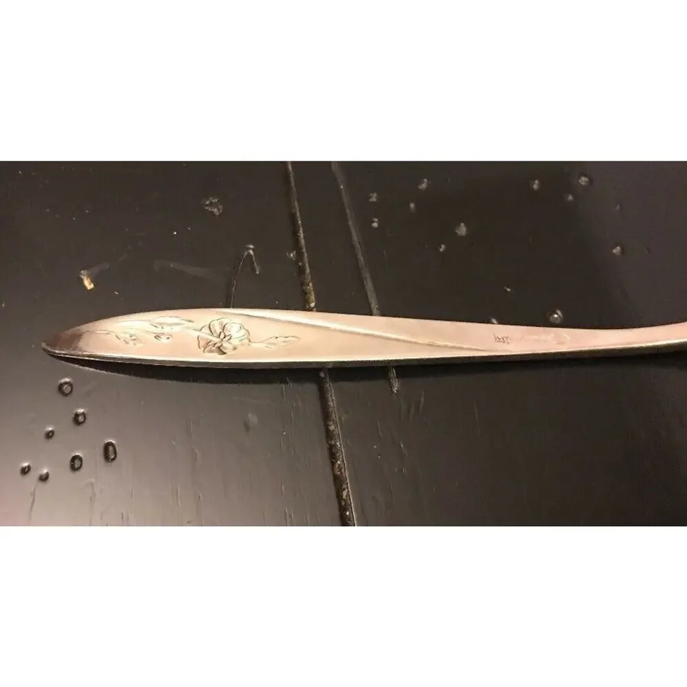 Oneida Community Silverplate Flatware Morning Rose 8.5